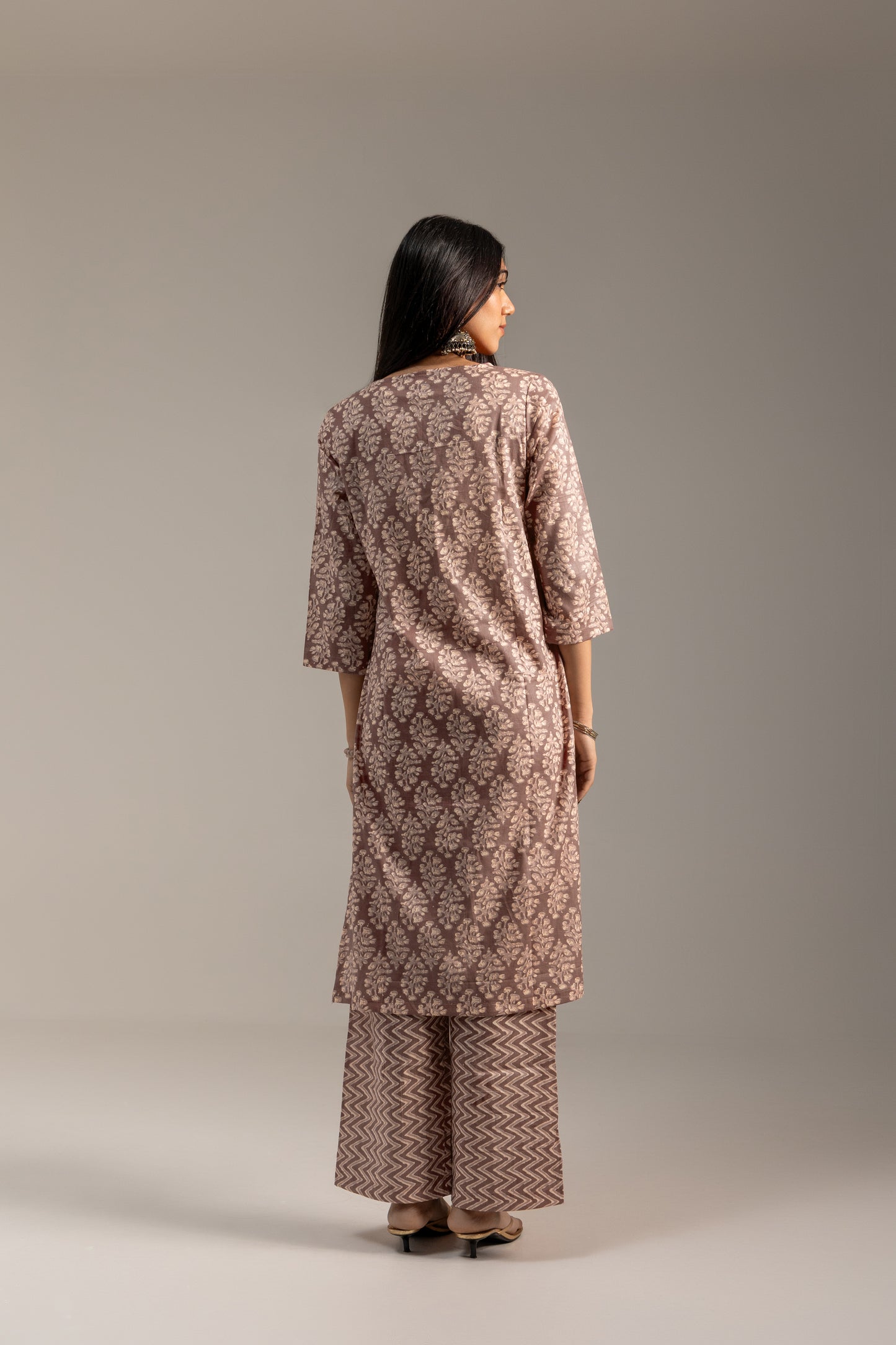 Verandah Beige Kurta Set