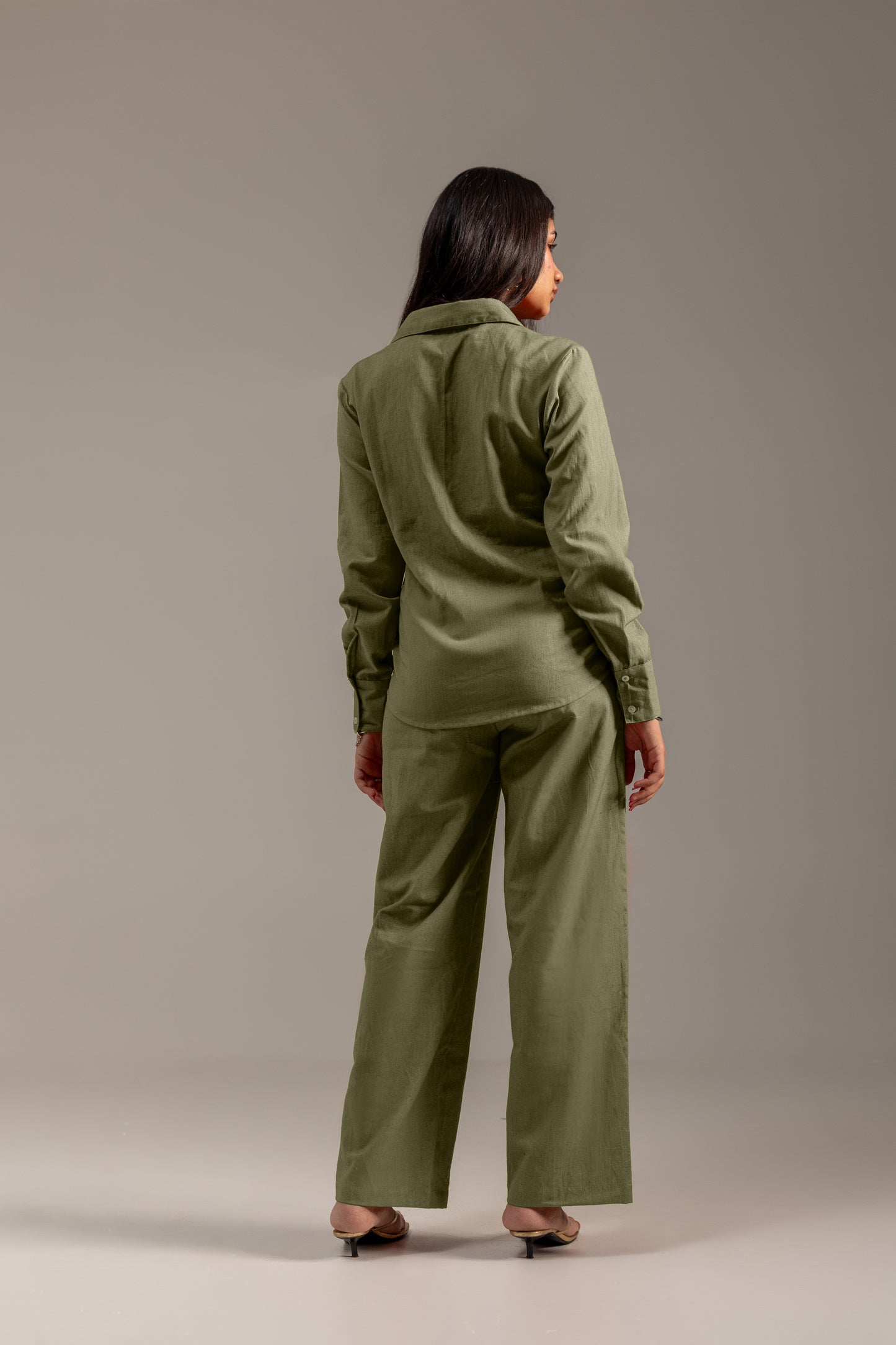 Amara Olive Green Coord Set