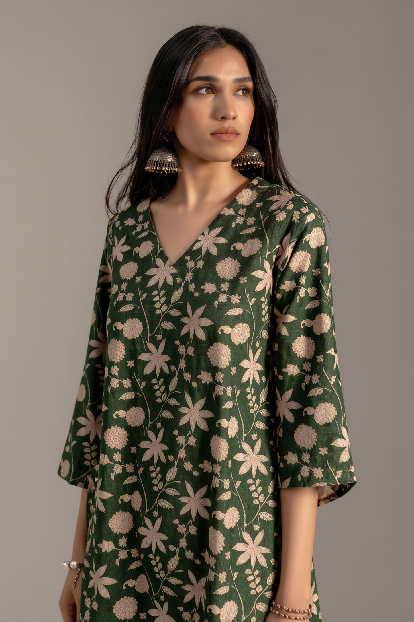 Gulbahar Green Kurta Set with Dupatta