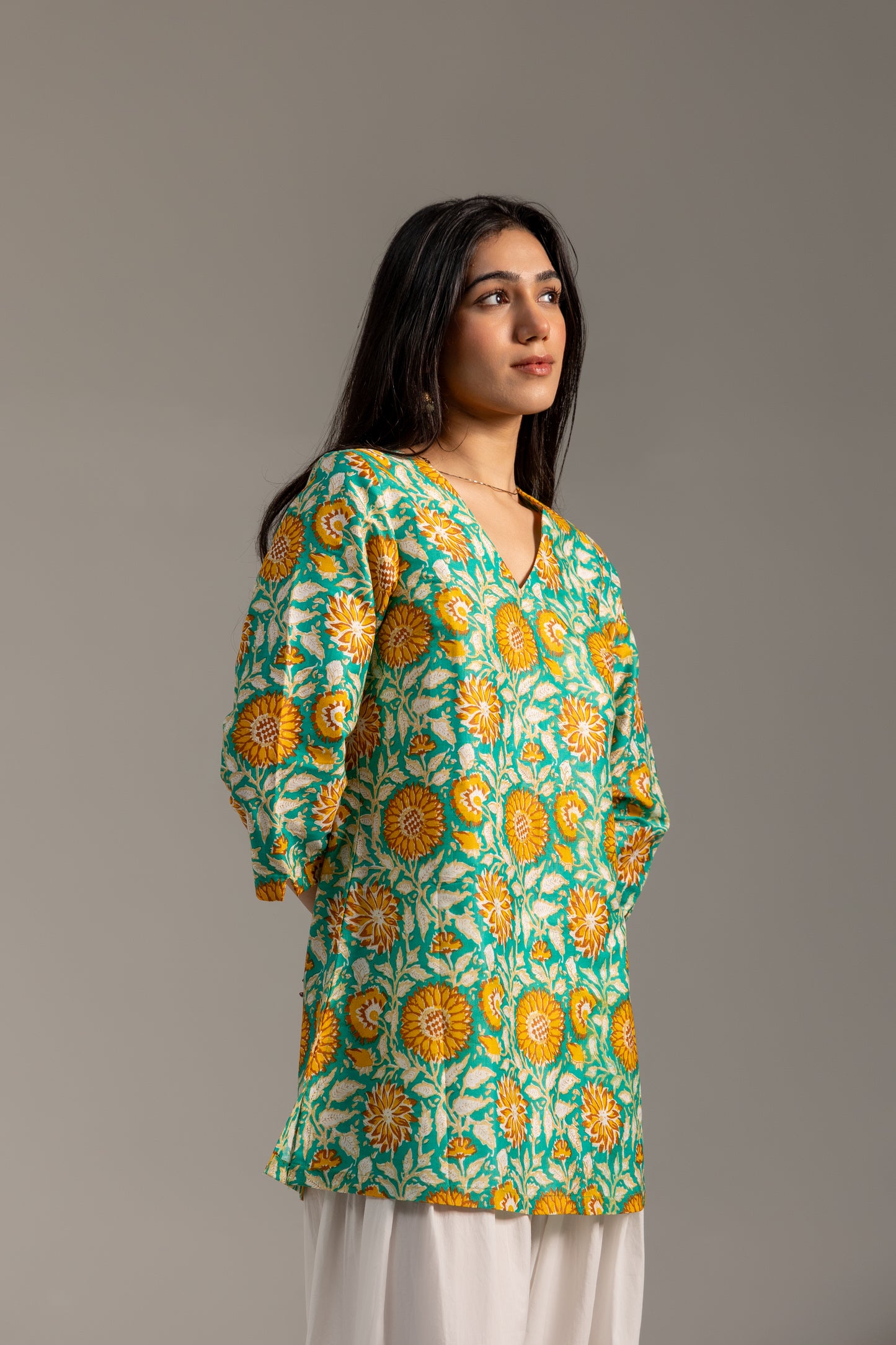 Noor Green Kurti