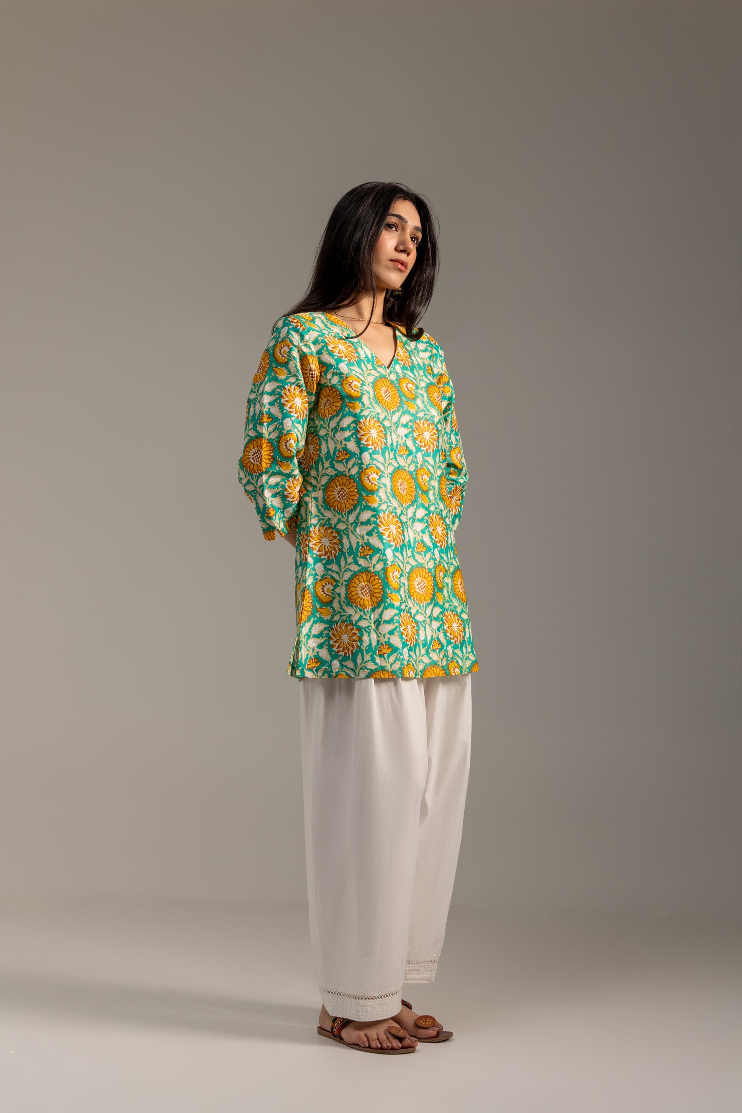 Noor Green Kurti