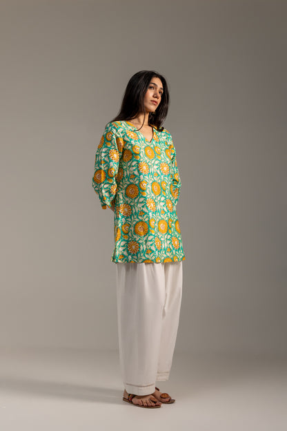 Noor Green Kurti