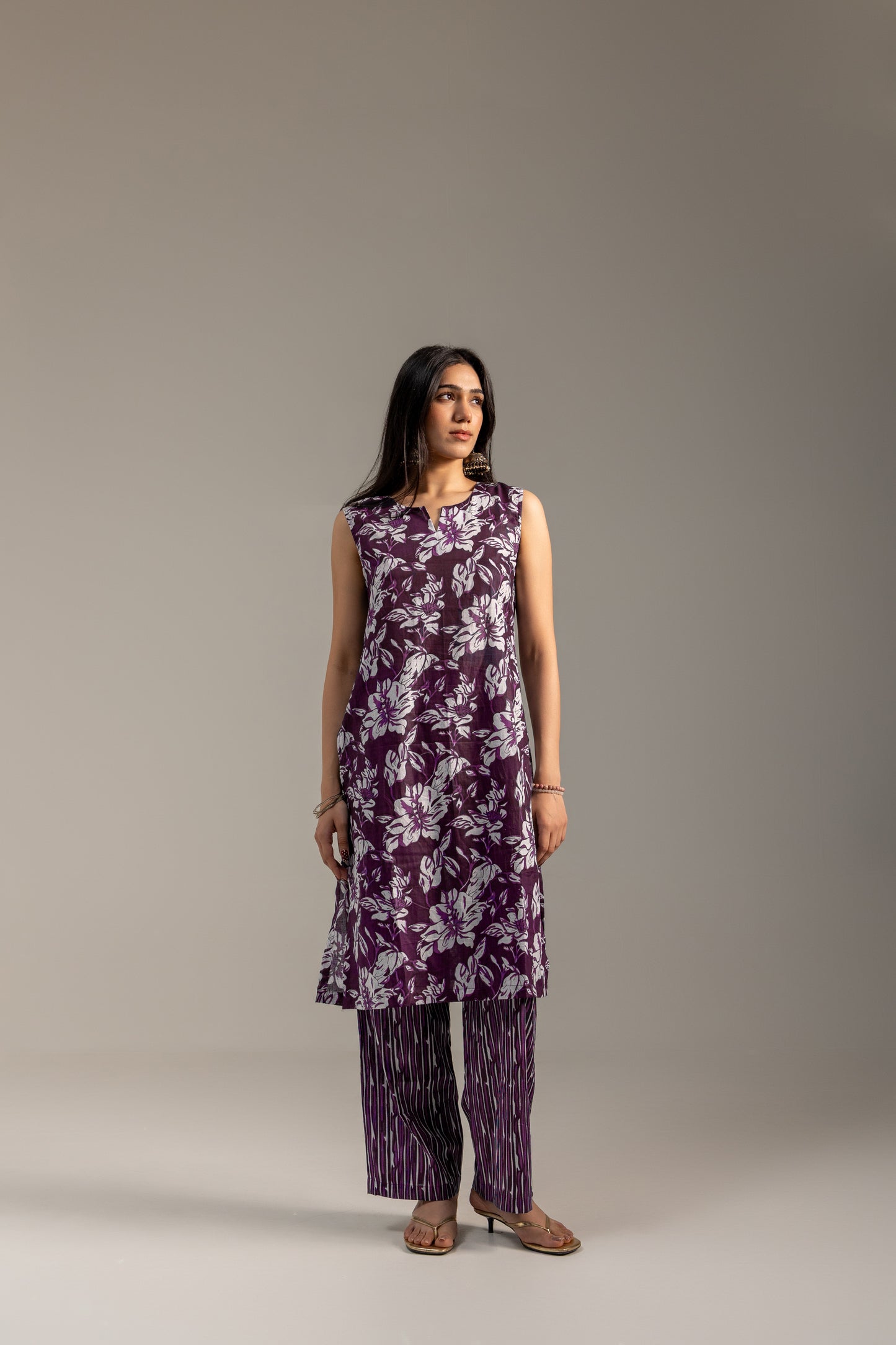 Mausam Violet Kurta Set
