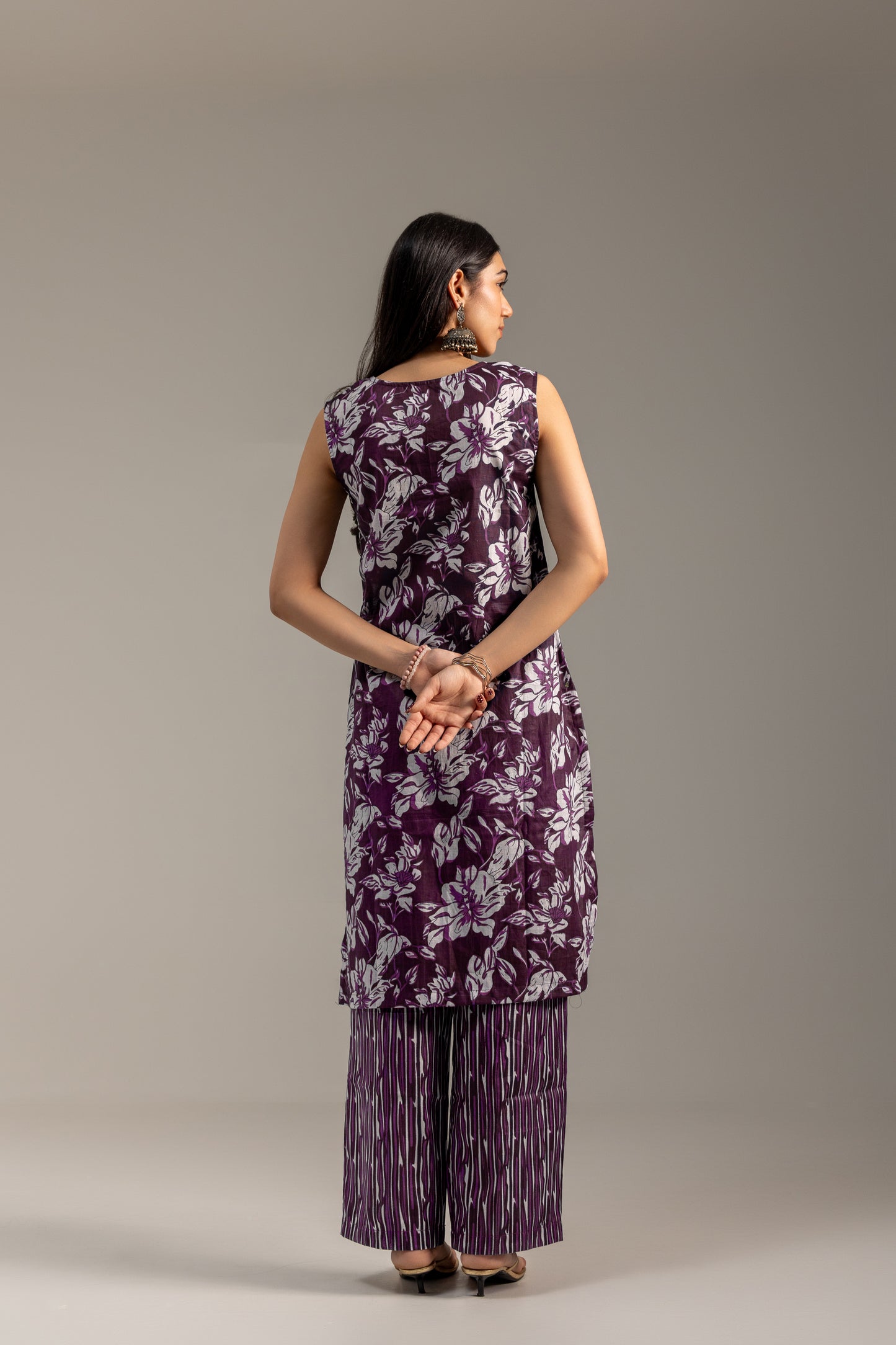Mausam Violet Kurta Set