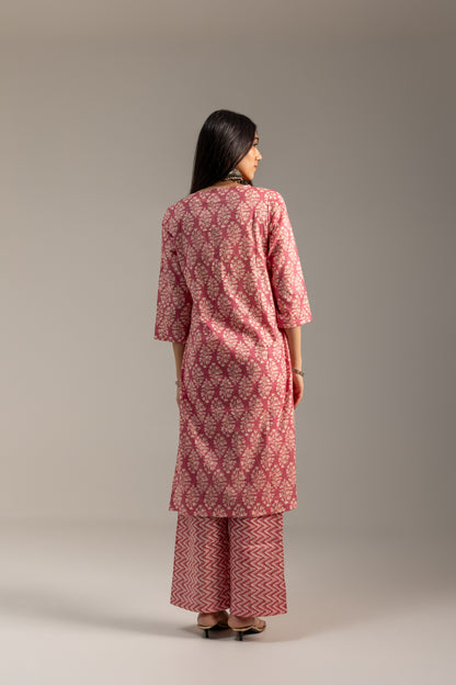 Verandah Pink Kurta Set