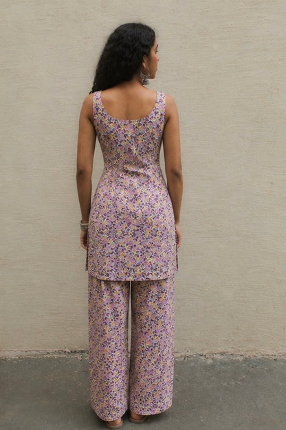 Myra Kurta with Farshi - Pink