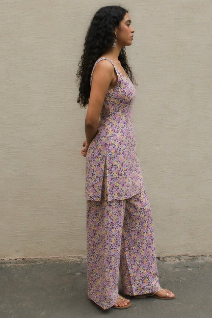 Myra Kurta with Farshi - Pink