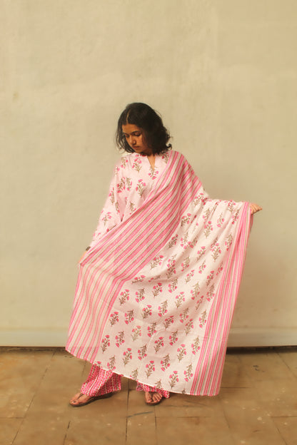 Utsav Farshi Salwar Set with Dupatta - Pink