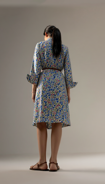 Myra Shirt Dress Blue