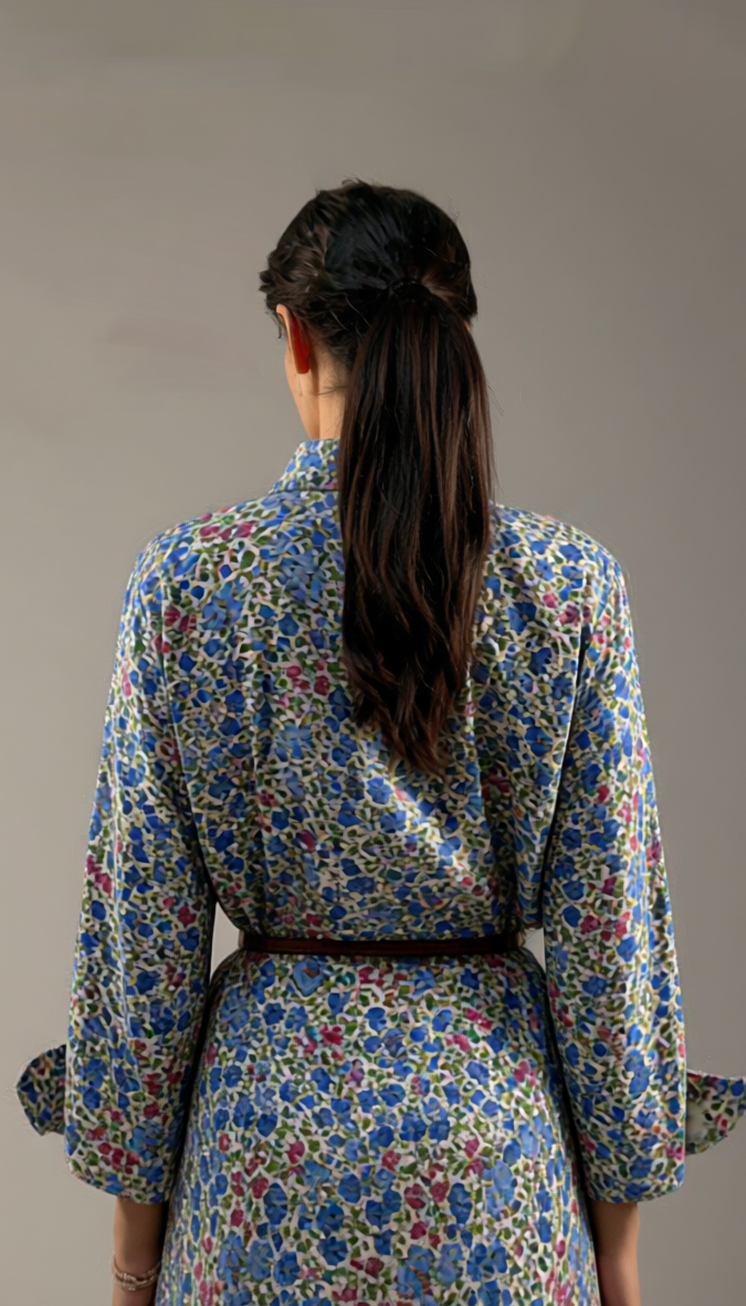Myra Shirt Dress Blue