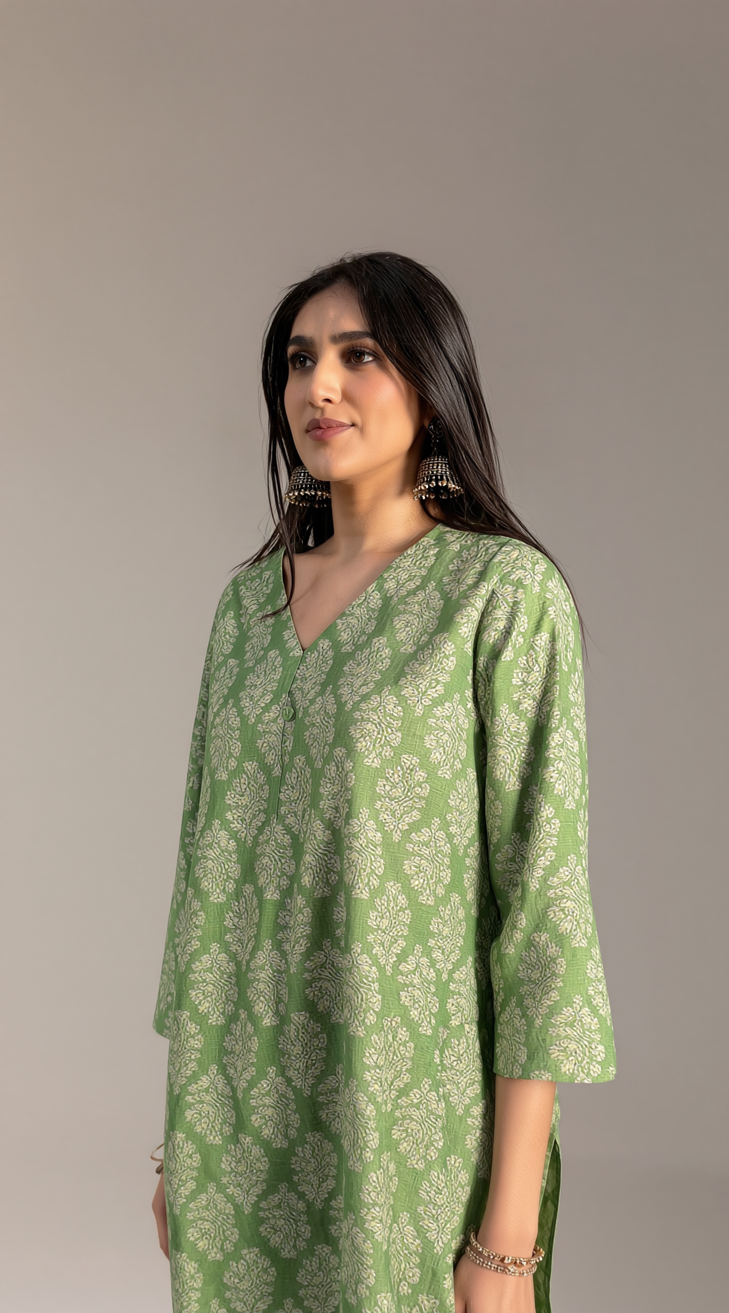 Verandah Green Kurta Set