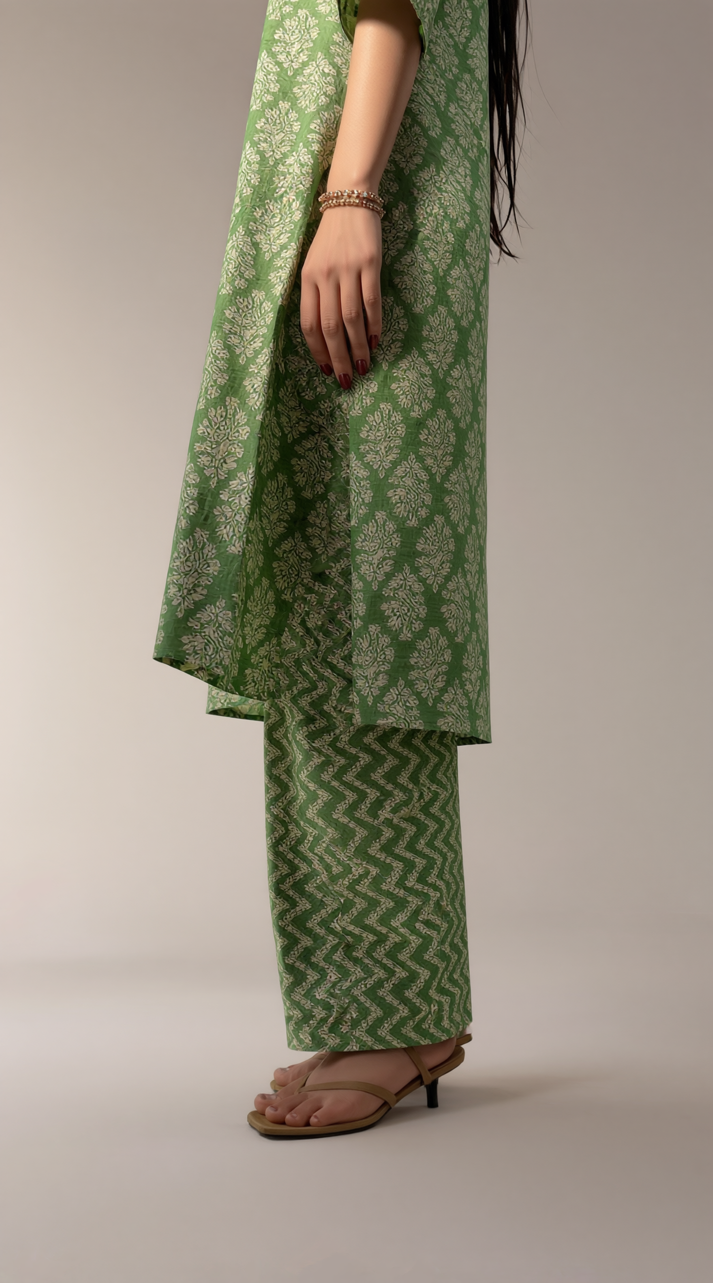 Verandah Green Kurta Set