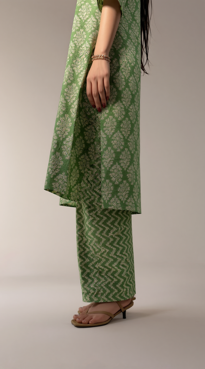 Verandah Green Kurta Set